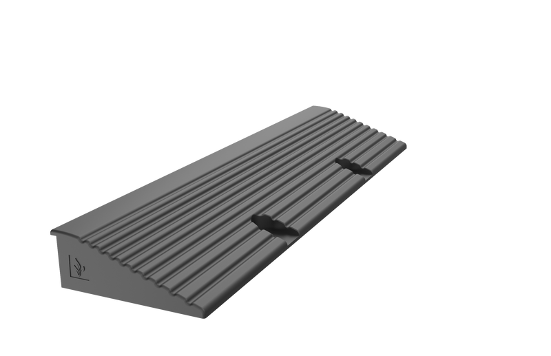 Load image into Gallery viewer, Ramp side view for installation of gravel grids on concrete