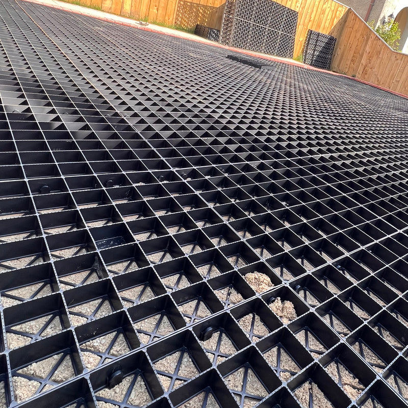 Load image into Gallery viewer, Interlocked gravel grids for a driveway
